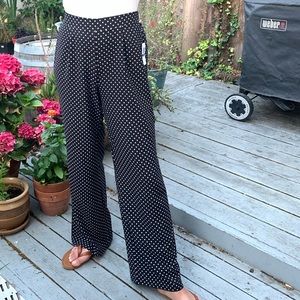 Junior Polka Dots Wide Leg Pants